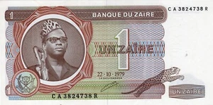 Billete Zaire 1 Zaire 1979 P19a - Imagen 1 de 2
