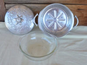 3pc VTG Everlast Forged Covered Hammered Aluminum w PYREX 023 1.5 QT Baking Dish - Picture 1 of 23