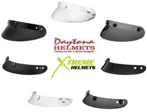 Daytona Helmet Visor - Bubble or Mini Scoop - Fits most 3 snap helmets - Bild 1 von 8
