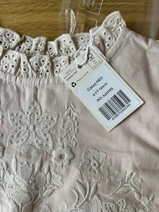 Boden Embroidered Top Dusty Pink Cotton Age 6-7 Years - Picture 1 of 7