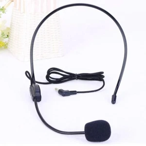 3.5mm Plug Wired Microphone Head-mounted Speech Headset Mic - Photo 1/12