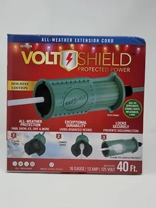 All Weather Outdoor 40 Foot Extension Cord - 3 Prong - Weather Proof Plug Cover - Picture 1 of 2