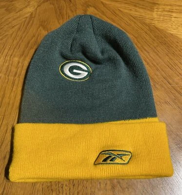 Gorra gorro Green Bay Packers Reebok NFL plegable fútbol invierno esquí Foto 1 de 4