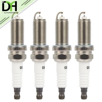 4x Double Iridium Spark Plugs For Hyundai Genesis Coupe &Toyota Tacoma 2016-2020 — 第 1/4 张图片
