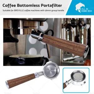58mm Bottomless Portafilter Group Handle With Basket Suitable For BREVILLE - Picture 1 of 10