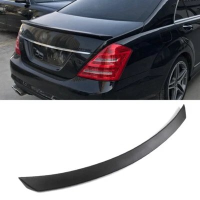 For 2007-13 Mercedes-Benz W221 S-Class All Models Matte Black Trunk Spoiler Wing Foto 1 de 4