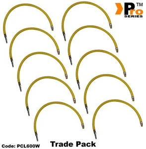 10 x Hi-Viz 300PSI Peitschenschläuche - 1/4'' BSP Stecker + PCL Typ Heck 007 - Bild 1 von 1