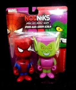 Mini Marvel NodNiks Spider-man & Green Goblin Funko - Picture 1 of 2