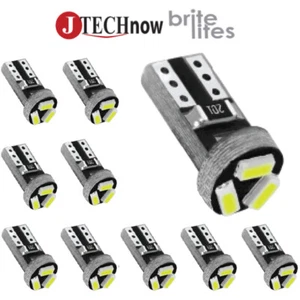 Jtech 10x T5 White 3 SMD LED Instrument Panel Dash Light Bulb 74 17 37 70 2721 - Bild 1 von 5