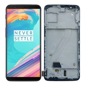 Conjunto de digitalizador de pantalla LCD 100% probado + pantalla táctil para Oneplus 5T A5010 NEGRO - Imagen 1 de 3