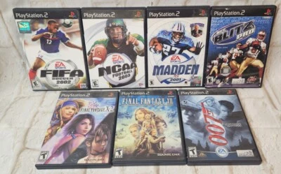 PS2 Playstation 2 Lot Of 7  0007 , Blitz Pro , Madden 2001 , Ncaa NFL 2004  - Image 1 of 4