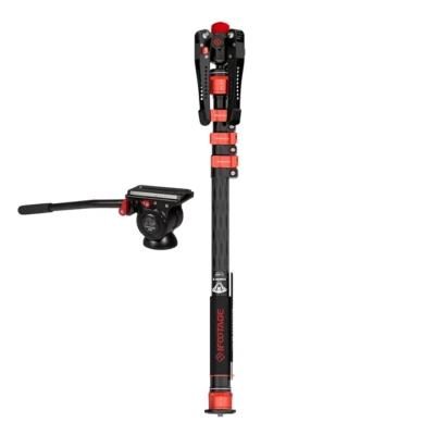 iFootage Cobra 3 C180F Camera Carbon Fiber Monopod & Komodo K5 Fluid Head Bundle - Image 1 of 4
