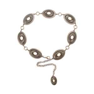 Copper/Buffalo Turquoise CONCHO Link Belt ~ARIAT ~ Southwest Western COWGIRL - Picture 1 of 2
