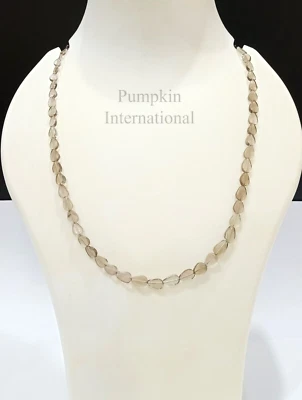 Smoky Quartz Pear Shaped Beads Necklace Gift for Her - Image 1 of 4