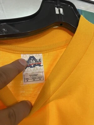 5- medium Gold AAA Alstyle Mens Plain Short Sleeve T-Shirt Casual T Shirt 1301 - Image 1 of 4