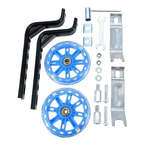 Blue Bicycle Stabilizer Support Part Wheel for 12 14 16 18 20 Inch Kid Bicycles - Picture 1 of 10