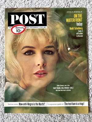 The Saturday Evening Post Sept 1963 Film Actress Stella Stevens Cover NO LABEL - Image 1 of 4