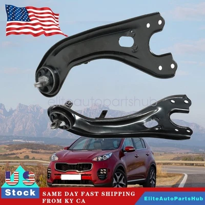 Brazos de control de arrastre trasero de 2 piezas para Kia Sportage Hyundai Tucson 2011-2015 Foto 1 de 4