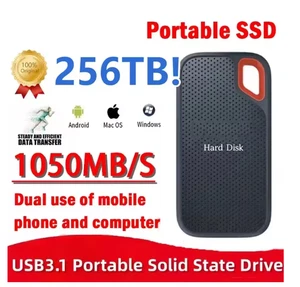 Portable Drive 2TB External Hard Drive Classic Black - PC Laptop and MAC - Picture 1 of 15