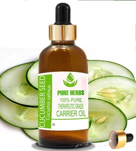 Aceite portador de semillas de pepino 100 % puro y natural de hierbas puras Sativus - Imagen 1 de 35