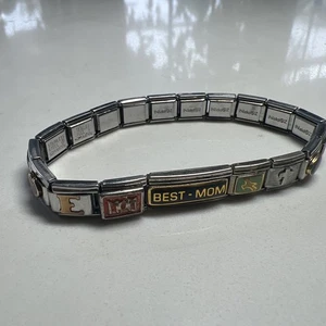 Italienisches Bettelarmband Zoppini und andere Glieder 13 Charms - Bild 1 von 8