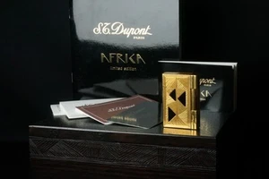 ST Dupont Vintage Feuerzeug Gatsby Afrika selten Gold mit Box #DP17 - Bild 1 von 24