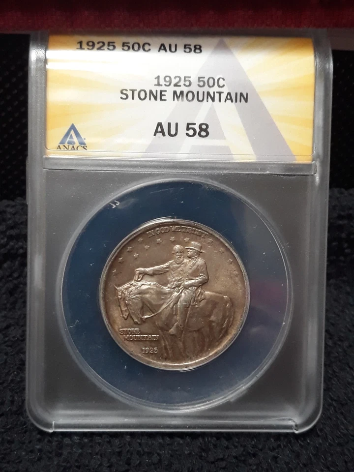 1925 stone mountain commemorative half dollar - Image 1 of 4