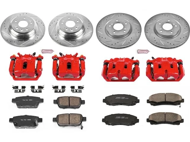 Kit de pastillas de freno delanteras y traseras y rotor para Acura TL 2010 2011 2009-2014 NM267ZD Foto 1 de 1