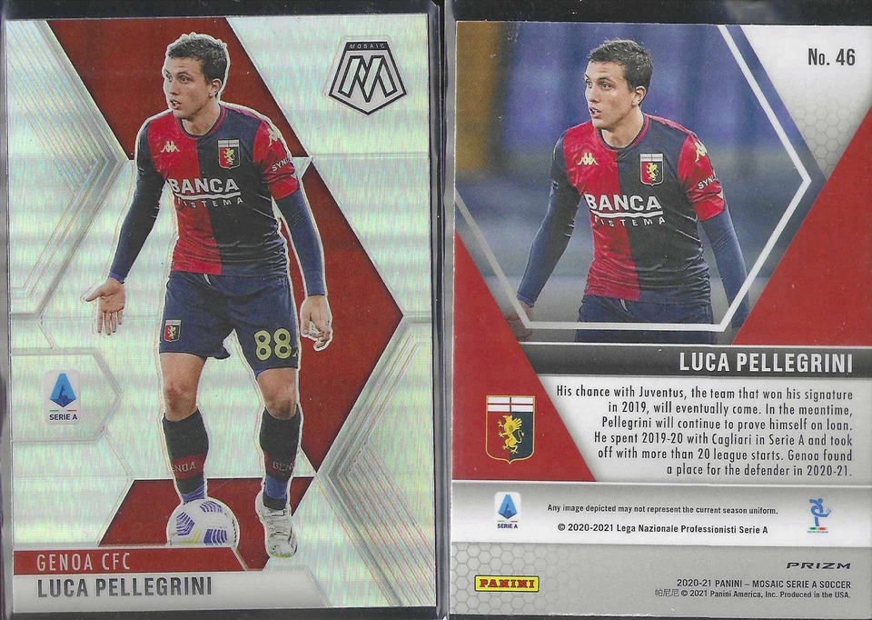 2020-21 Panini Mosaic Serie A Luca Pellegrini #46 SILVER - Image 1 of 1