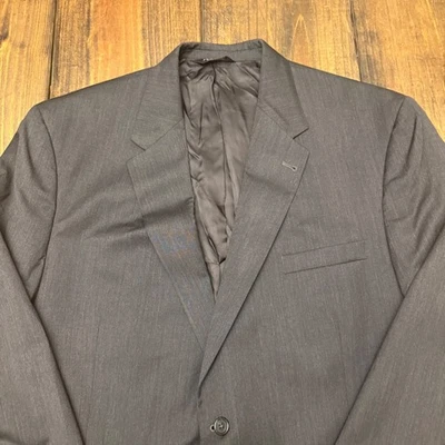 Jos A Bank Signature Collection Men's Gray Wool Blazer Jacket 48R, Formal wear - Image 1 of 4