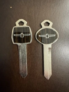 Ford Thunderbird 1978 Diamond Jubilee Woodgrain Key Blank Set fits all 1965-1984 - Picture 1 of 3