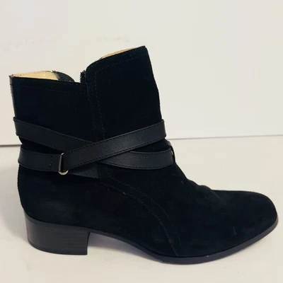 C. Wonder 女式 Taylor Zip Up 踝拉链靴鞋深色读码 7.5 — 第 1/4 张图片