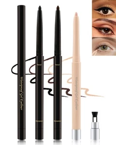 Black+Brown+Nude Waterline Eyeliner Pencil, Cream Eye Liner Pencils for Older... - Picture 1 of 7