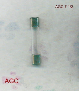 BUSSMAN AGC 7 1/2 FUSE 32 VOLT 7 1/2 AMP (PKG 5) AGC7 1/2 - Picture 1 of 2