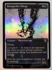 MTG Bonepicker Skirge (Showcase) (Step-and-Compleat Foil) Phyrexia: All Will Be - Picture 1 of 1