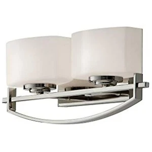 Feiss VS18202-PN Bleeker Street Vanity 2-Light, Polished Nickel (16"W by 7"H) - Picture 1 of 1