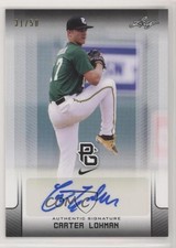 2017 Leaf Perfect Game National Showcase Black /50 Carter Lohman #BA-CL2 Auto
