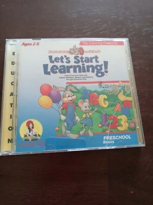 Reader Rabbit Lets Start Learning Preschool Basics PC Win/Mac Sun Maid CD - Image 1 of 3