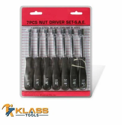 7 Piece Nut Driver Set, SAE by KlassTools - Image 1 of 3