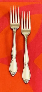 Oneida Community Betty Crocker Chatelaine/Chanterelle 2- Dinner Forks 7 1/4 " - Picture 1 of 8