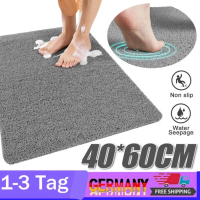 Duschmatte Rutschfest Badewannenmatte Antibakterielle Badematte Ablauflöchern - Bild 1 von 4