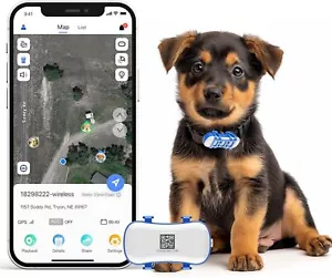 Mini Pet GPS Tracker Waterproof for Cat Dog Locator GPS Alarm Tracker Anti-lost - Picture 1 of 18