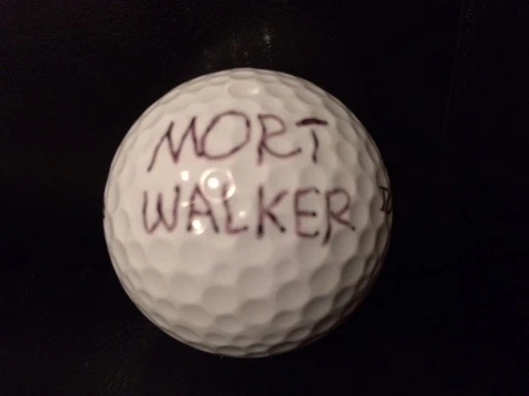 MORT WALKER HAND SIGNED TOP FLITE GOLFBALL+COA         CARTOONIST BEETLE BAILEY Cover