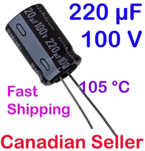 1/5/10 pcs 220uF 100V 16x25mm Nichicon PM Extremely Low Impedance - Bild 1 von 1