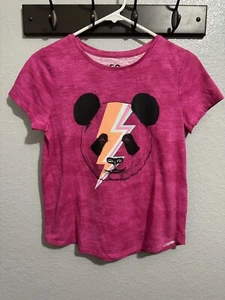 SO Panda Short Sleeve T-Shirt Girls Size XL 14/16 - Picture 1 of 4