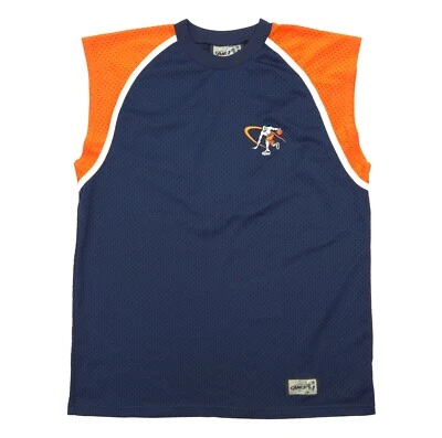 Camiseta deportiva de baloncesto vintage XL para hombre AND1 camiseta sin mangas de malla azul naranja Foto 1 de 4