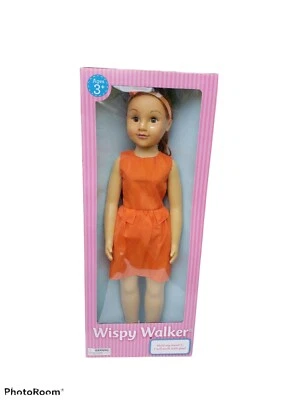 Wispy Walker Doll 27”  “Walk With Me Doll” NIB Orange Dress and Bow in Hair - Image 1 of 4