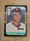 G1 1987 Donruss Will Clark #66 Rookie San Francisco Giants