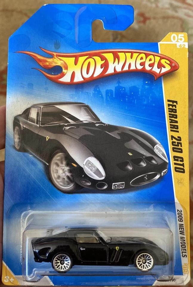 Hot Wheels 2009 New Models Ferrari 250 GTO Black 1:64 Scale - Image 1 of 4