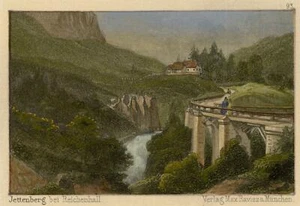 desconocido - Jettenberg cerca de Reichenhall - o.J. grabado de acero coloreado - Imagen 1 de 2
